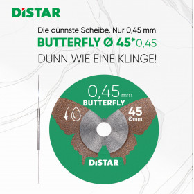 Diamanttrennscheibe Distar 45x0,45x5,8H Butterfly, Distar №7