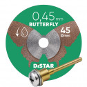 Diamanttrennscheibe Distar 45x0,45x5,8H/3,2-3,0F Butterfly, Distar №1