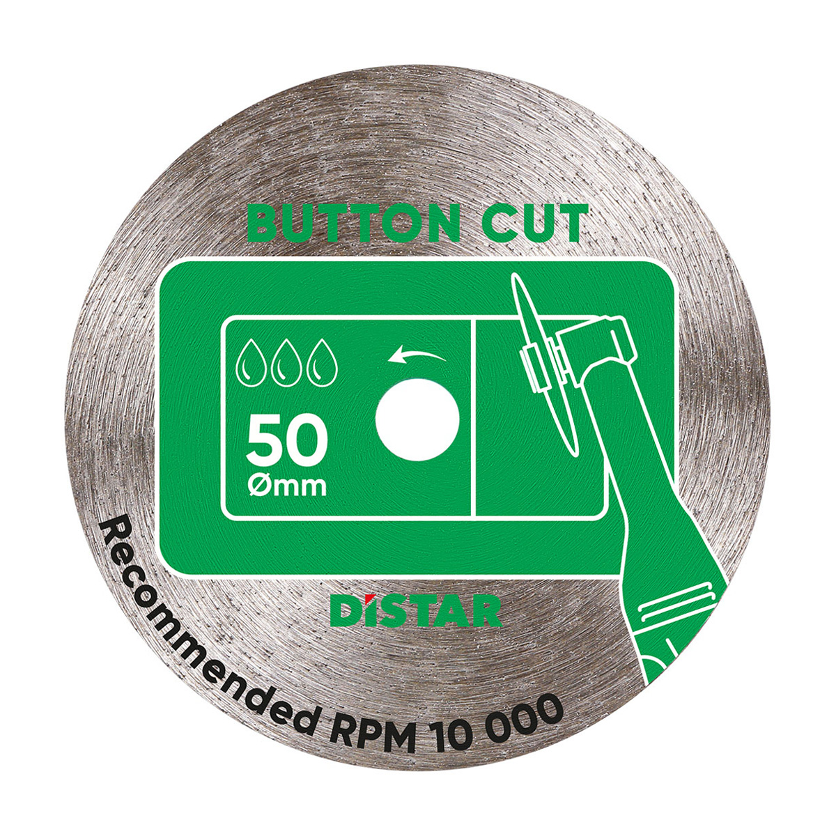 Diamanttrennscheibe Distar 50x0,8x5,8 ButtonCut