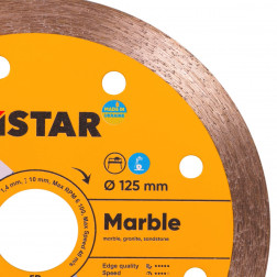 Diamanttrennscheibe 1A1R 125x1,4x10x22,23 Marble