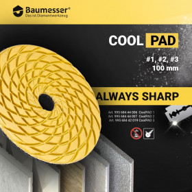 Diamant-Polierpads 100 Baumesser CoolPAD 1, baumesser №8