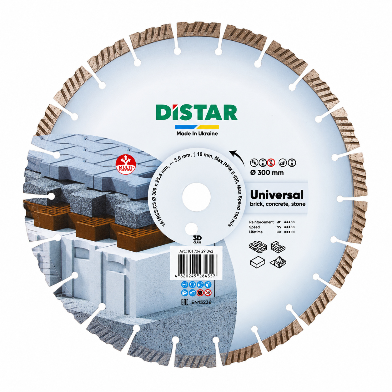 Diamanttrennscheibe 1A1RSS 300 Universal