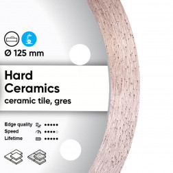 Diamanttrennscheibe 1A1R 125 Hard ceramics