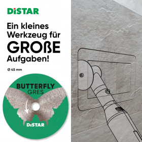 Diamanttrennscheibe Distar 45x0,6x5,8F Butterfly, Distar №6
